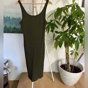 Wilfred Olive Green Midi Dress